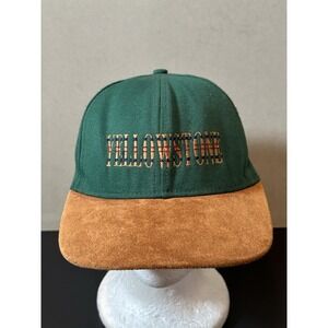 Vintage‎ Yellowstone Leather Strapback Hat